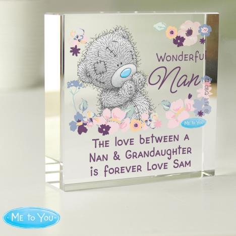 Personalised Me to You Wonderful Nan Large Crystal Block Extra Image 2